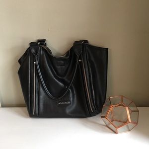Calvin Klein Black Leather Tote